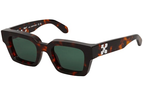 OFF-WHITE Virgil Square Frame Sunglasses Brown Turtleshell/Havana