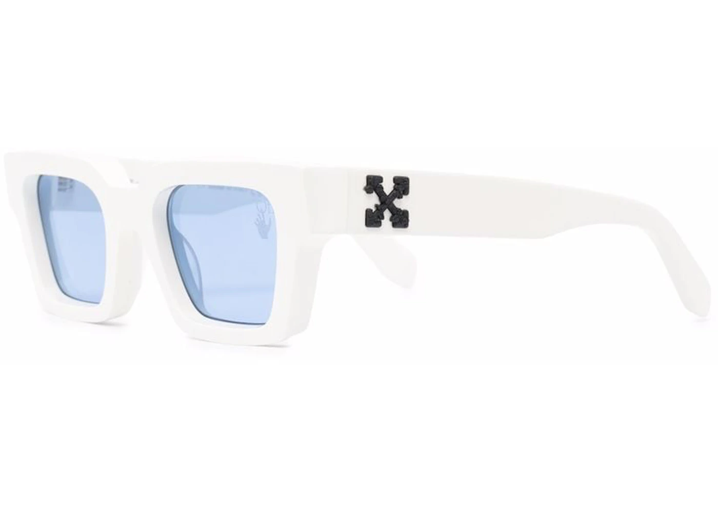 Off-White Virgil Square Frame Sunglasses White/Blue