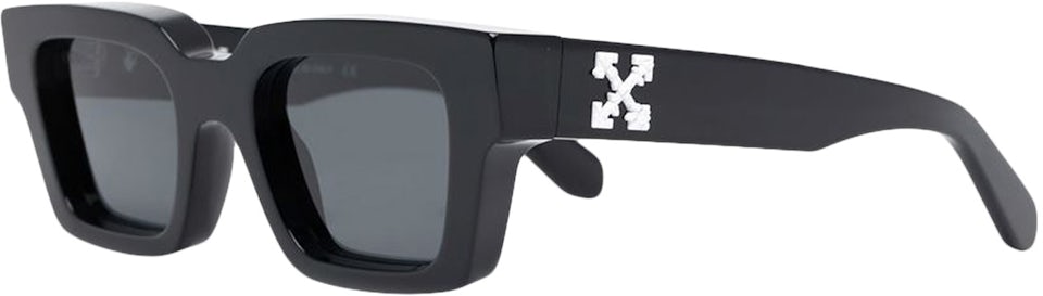 Off-White Virgil Square Frame (W) Sunglasses Black/Black Tint