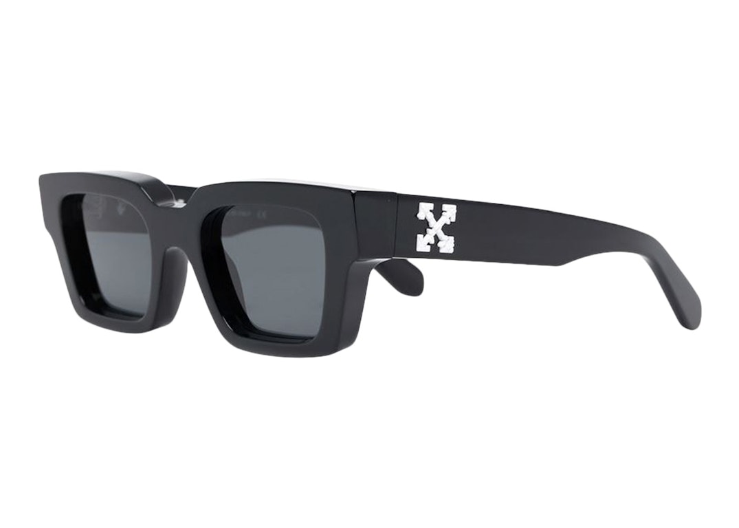Pre-owned Off-white Virgil Square Frame (w) Sunglasses Black/black Tint