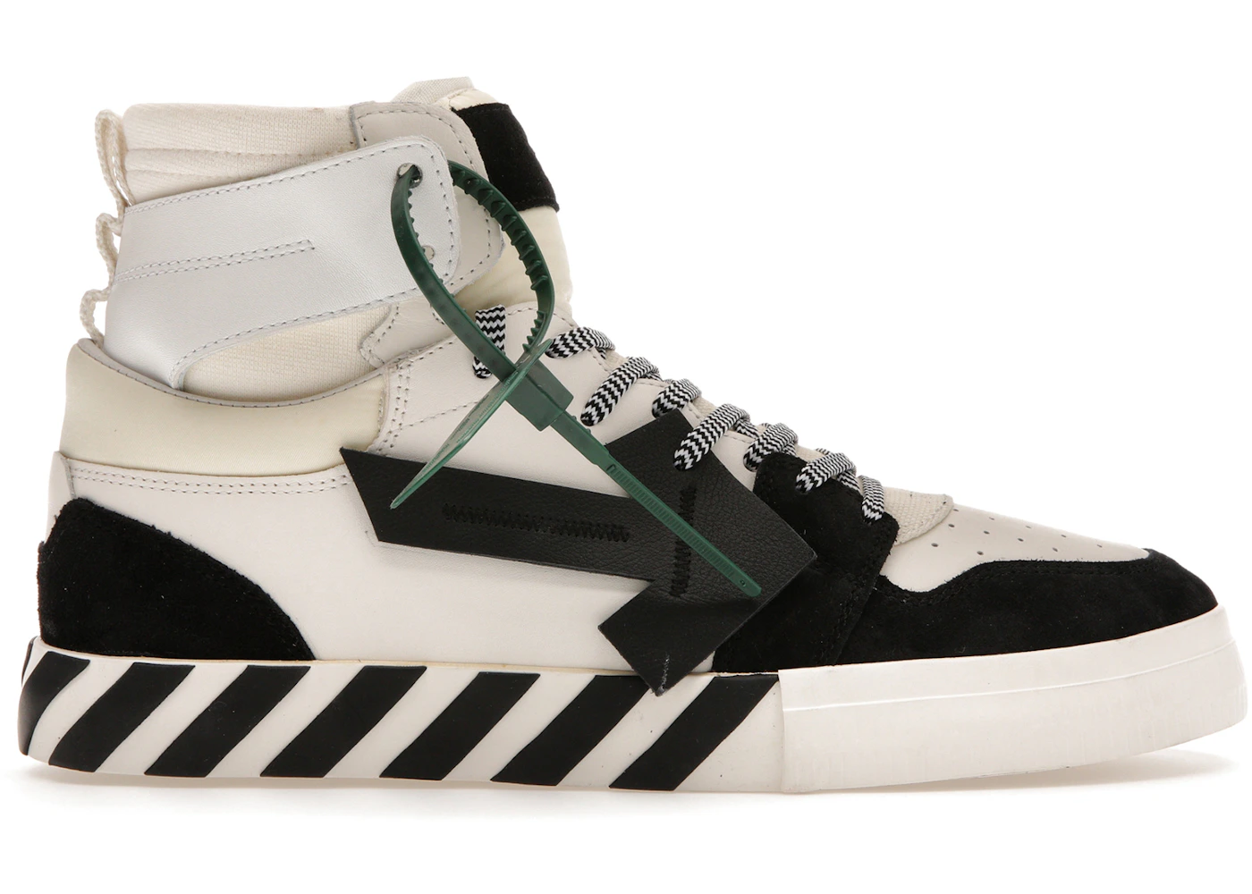 OFF-WHITE Vulc High White Black Men's - OMIA225S22LEA0010410 - US