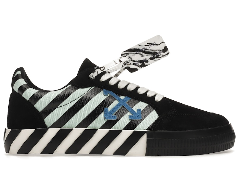 OFF-WHITE Vulc Low Black Blue Arrow Men's - OMIA085R21LEA0061045 - US