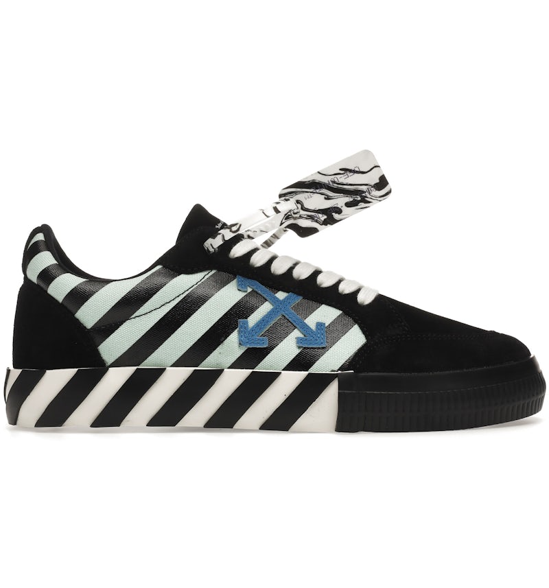 OFF-WHITE Vulc Low Black Blue Arrow Men's OMIA085R21LEA0061045 US