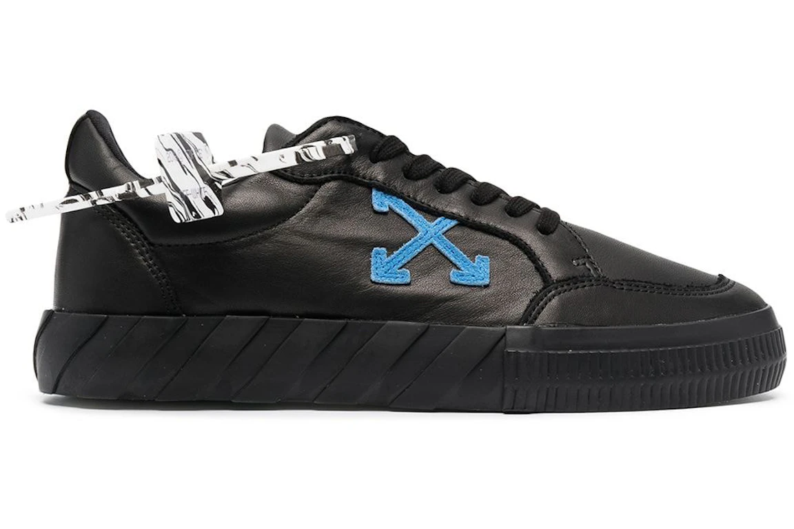 OFF-WHITE Vulc Low Black/Blue Leather SS21
