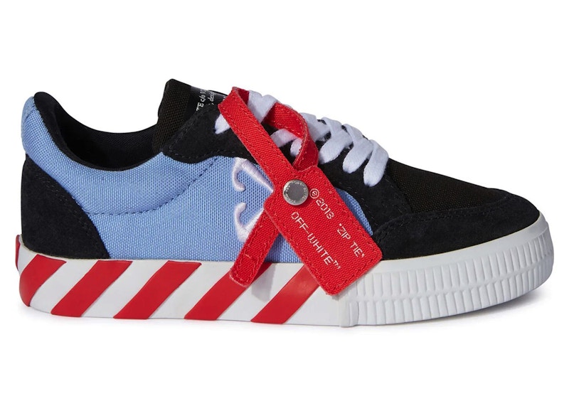 Pre-owned Off-white Offwhite Vulc Low (kid's) Sneakers In Black/light Blue