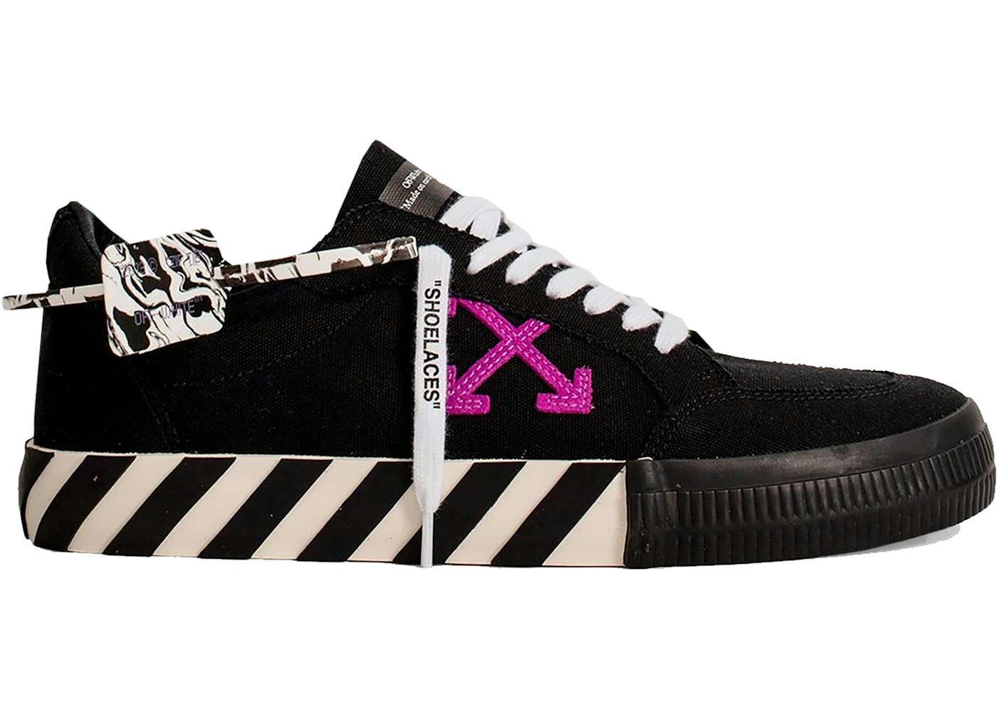OFF-WHITE Vulc Low Black Purple - OMIA085E20FAB0011037