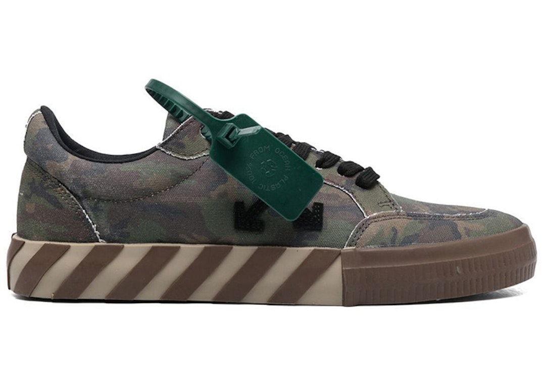 Pre-owned Off-white Vulc Low Camouflage Brown In Green/brown