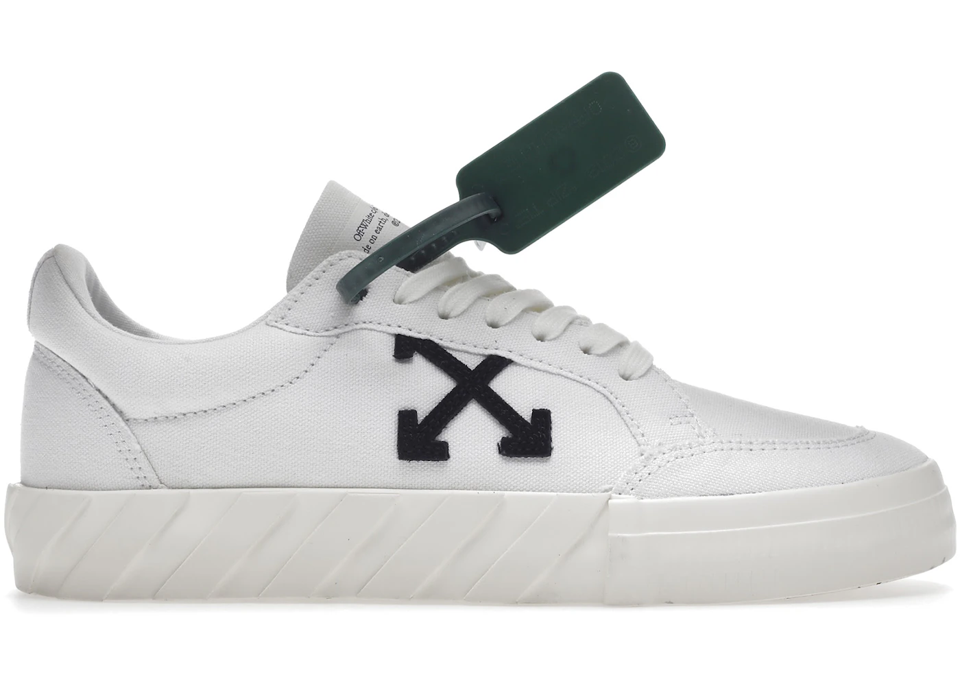 OFF-WHITE Vulc Low Canvas White White Black Men's - Main Image