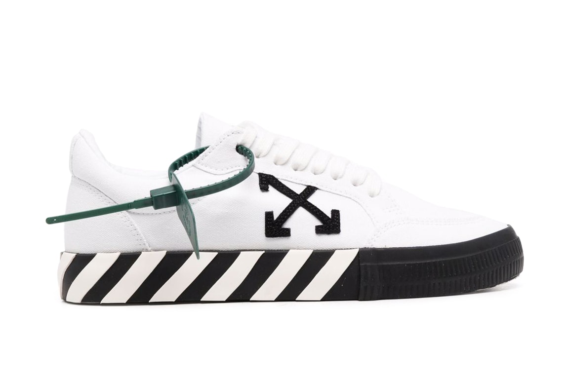 Pre-owned Off-white Vulc Low Canvas White Black Ss22 In White/black