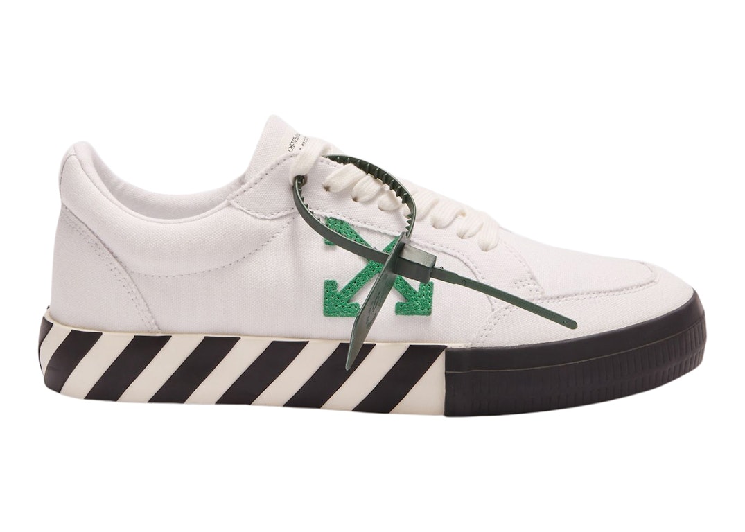 Pre-owned Off-white Vulc Low Canvas White Green (fw22) In White/green