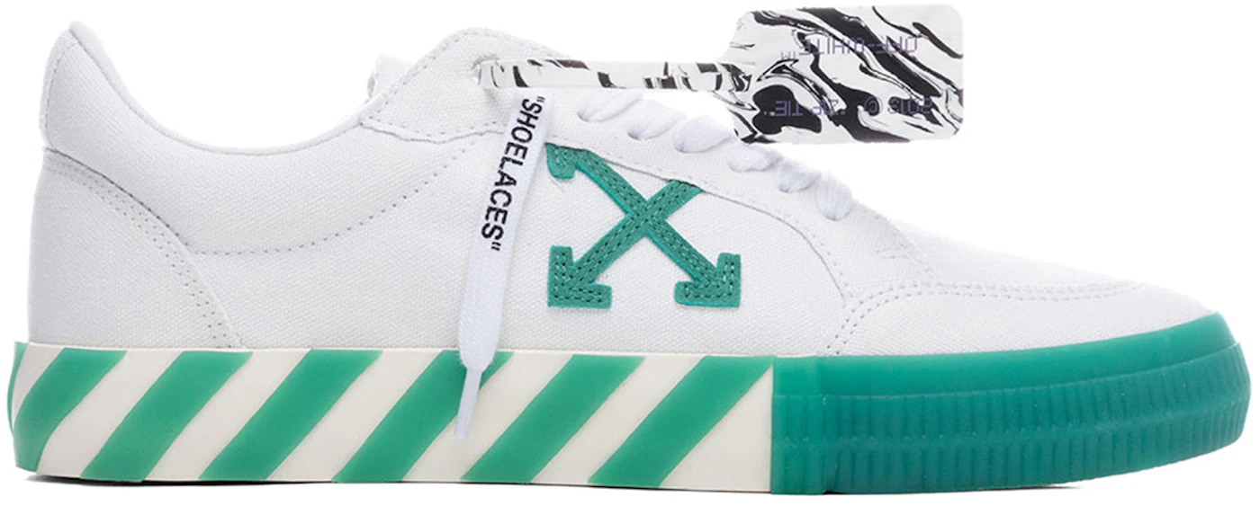 OFF-WHITE Vulc Low Canvas White Green Men's - OMIA085R21FAB0010155 - US