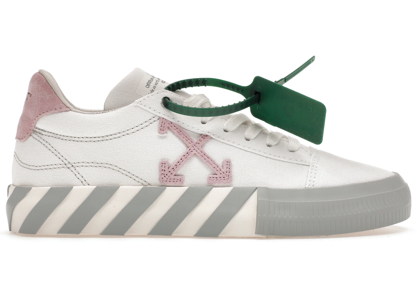 OFF-WHITE Vulc Low Canvas White Light Pink Grey - OWIA178S22FAB0010130 - US