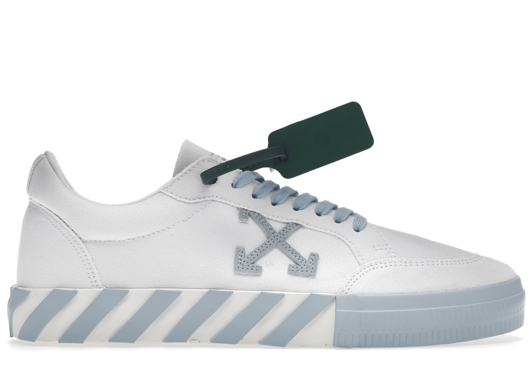 Pre-owned Off-white Vulc Low Cotton White Light Blue In White/light Blue