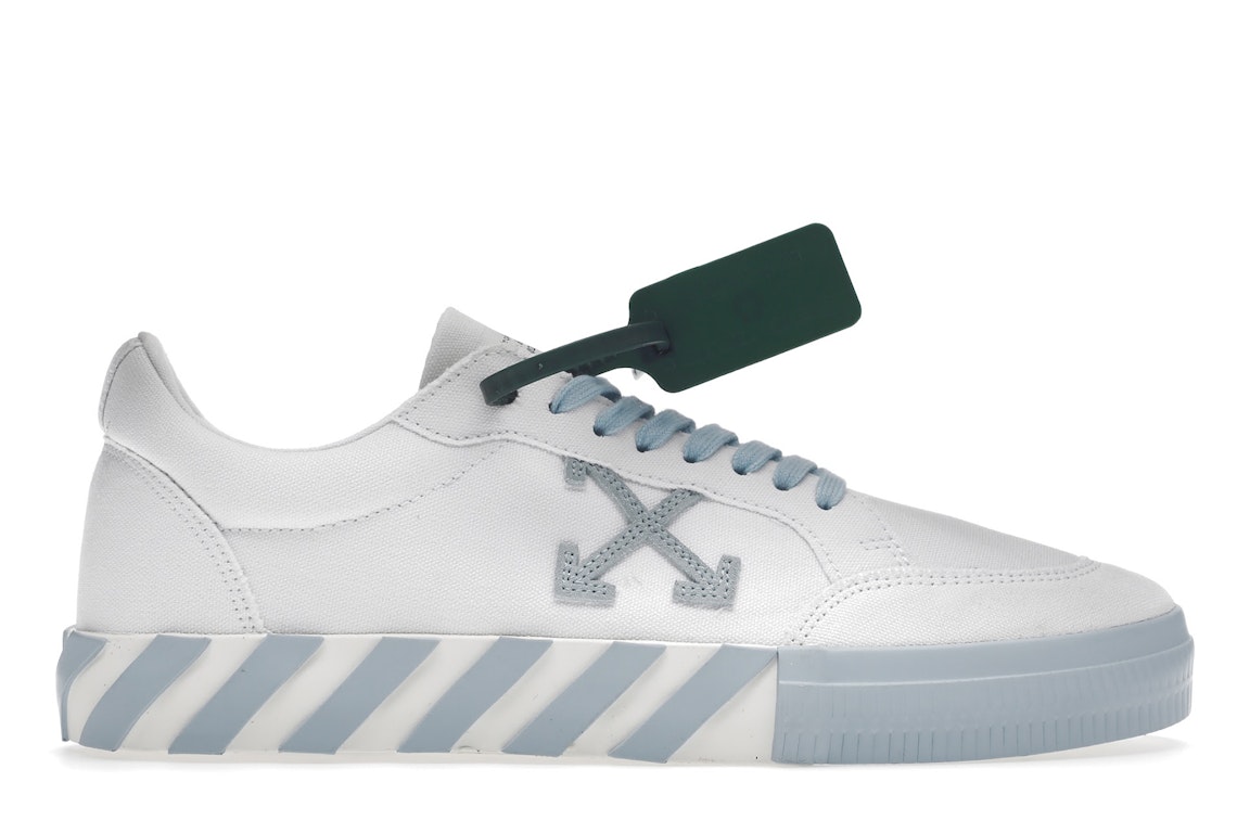 Pre-owned Off-white Vulc Low Cotton White Light Blue In White/light Blue