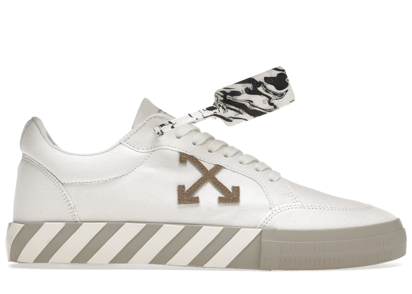 off white vulc canvas trainers