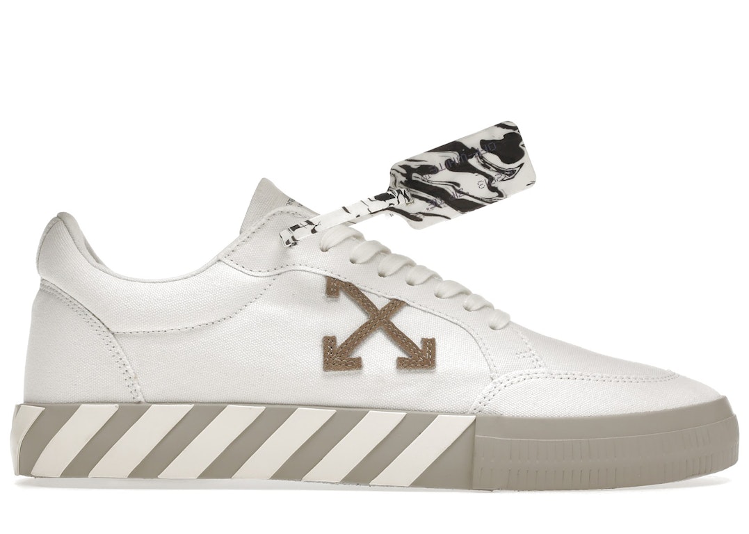Pre-owned Off-white Vulc Low Eco Canvas White Grey In White/grey