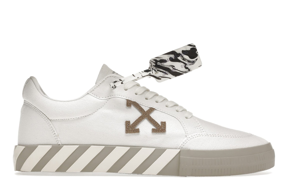 Pre-owned Off-white Vulc Low Eco Canvas White Grey In White/grey
