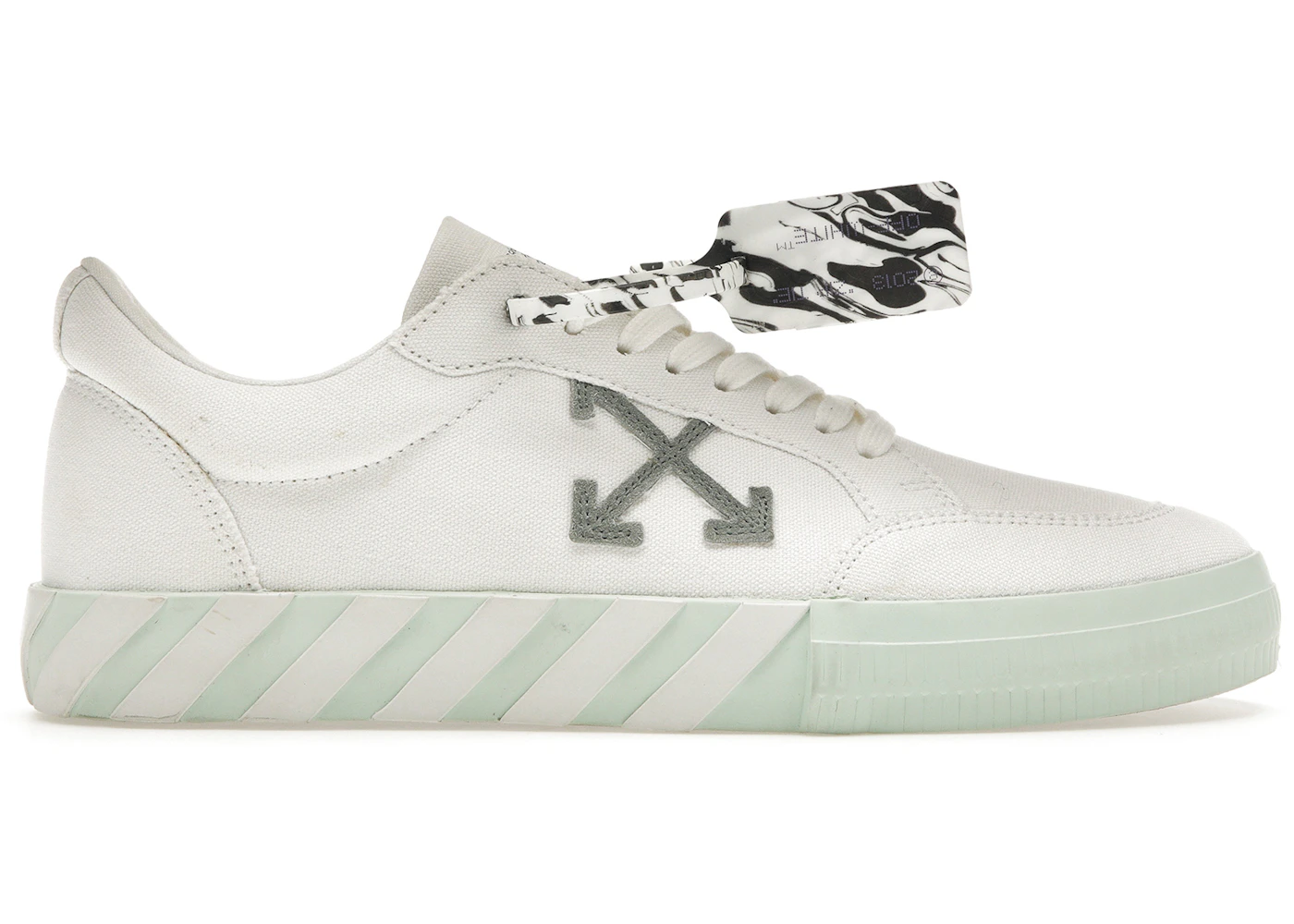 OFF-WHITE Vulc Low Eco Canvas White Mint Green Men's - OMIA085F21FAB0010151 - US