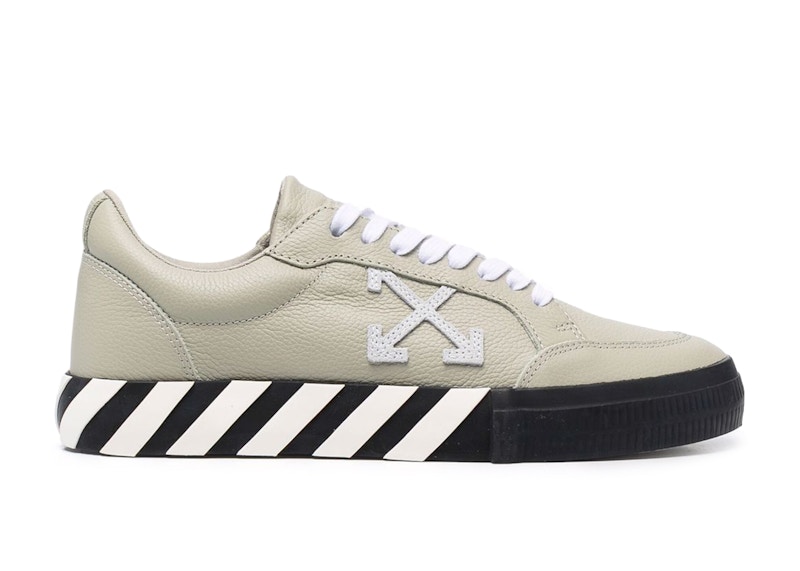 OFF-WHITE Vulc Low Leather Khaki Green