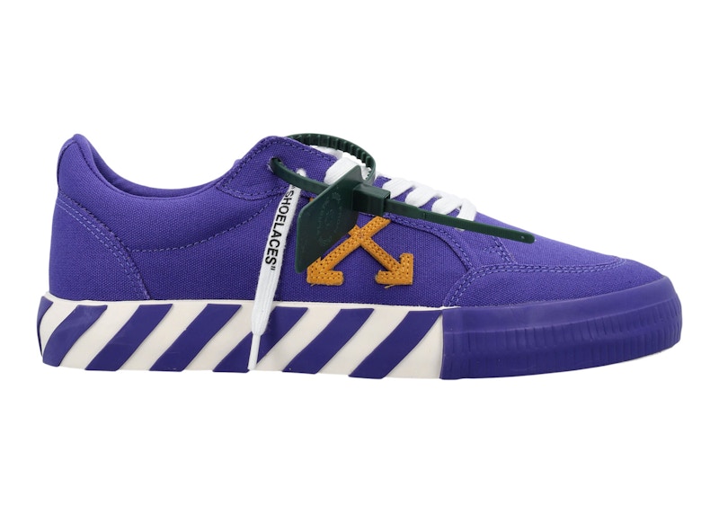 OFF-WHITE Vulc Low Violet Yellow Canvas Men's