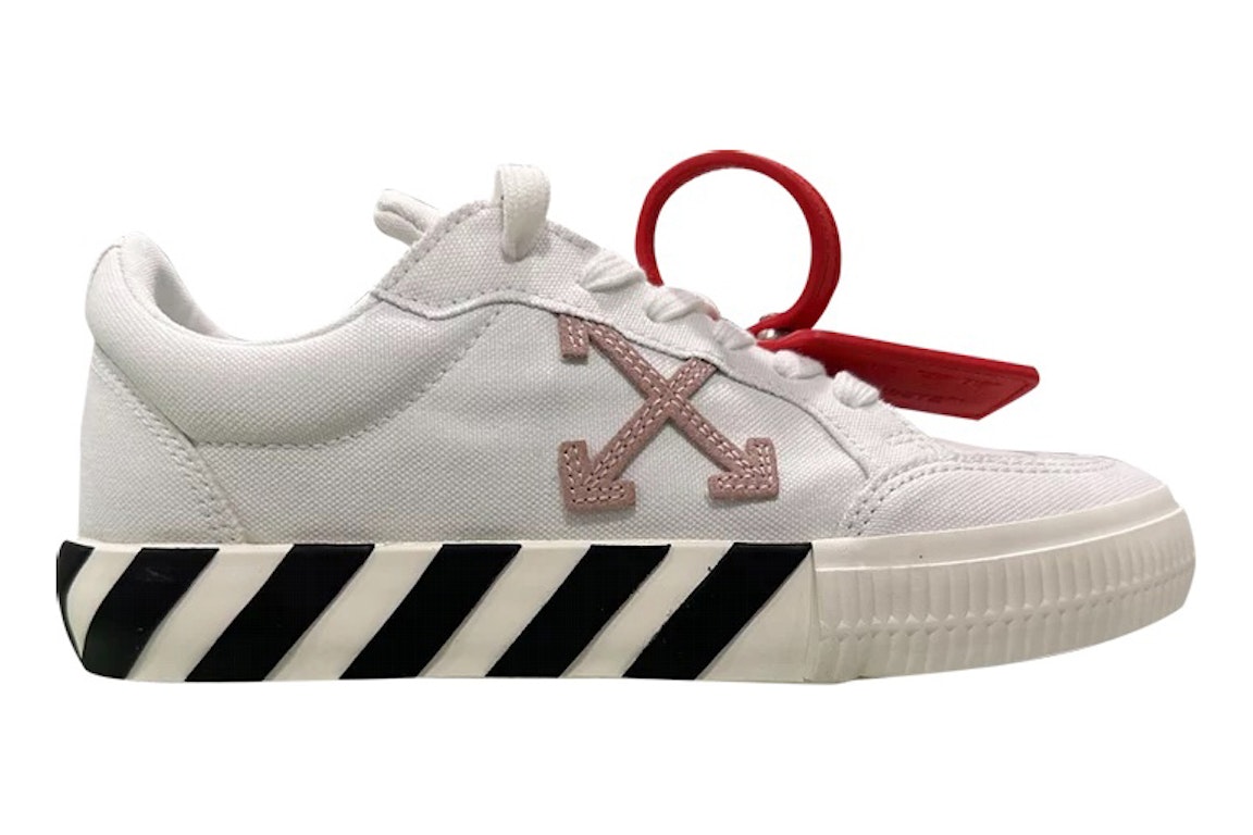 Pre-owned Off-white Vulc Low White Pink (women's) In White/pink