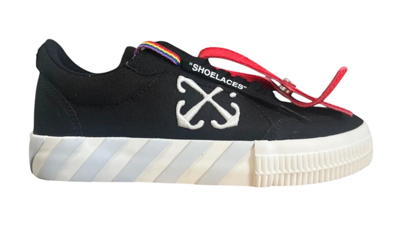 Pre-owned Off-white Off Off Vulcanised Lace Up Sneaker (kids) Sneakers In Black/white In Multi