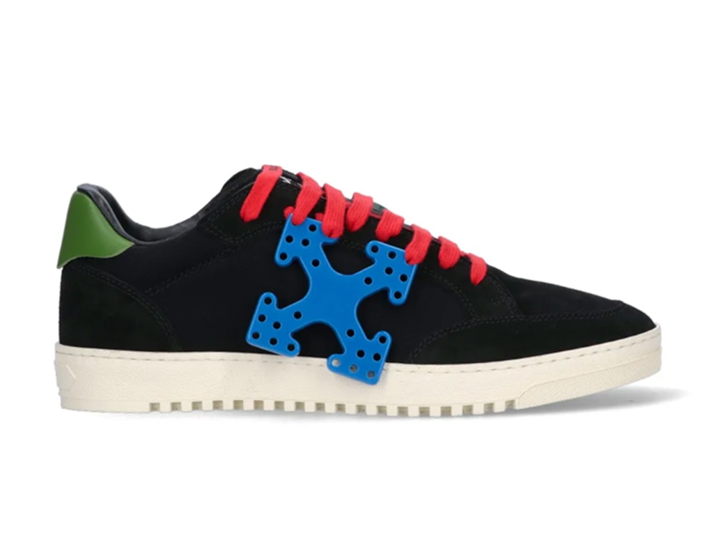 Pre-owned Off-white Vulcanized 5.0 Low Top Arrows Hang Tag Black Blue Green Red In Black/blue/green