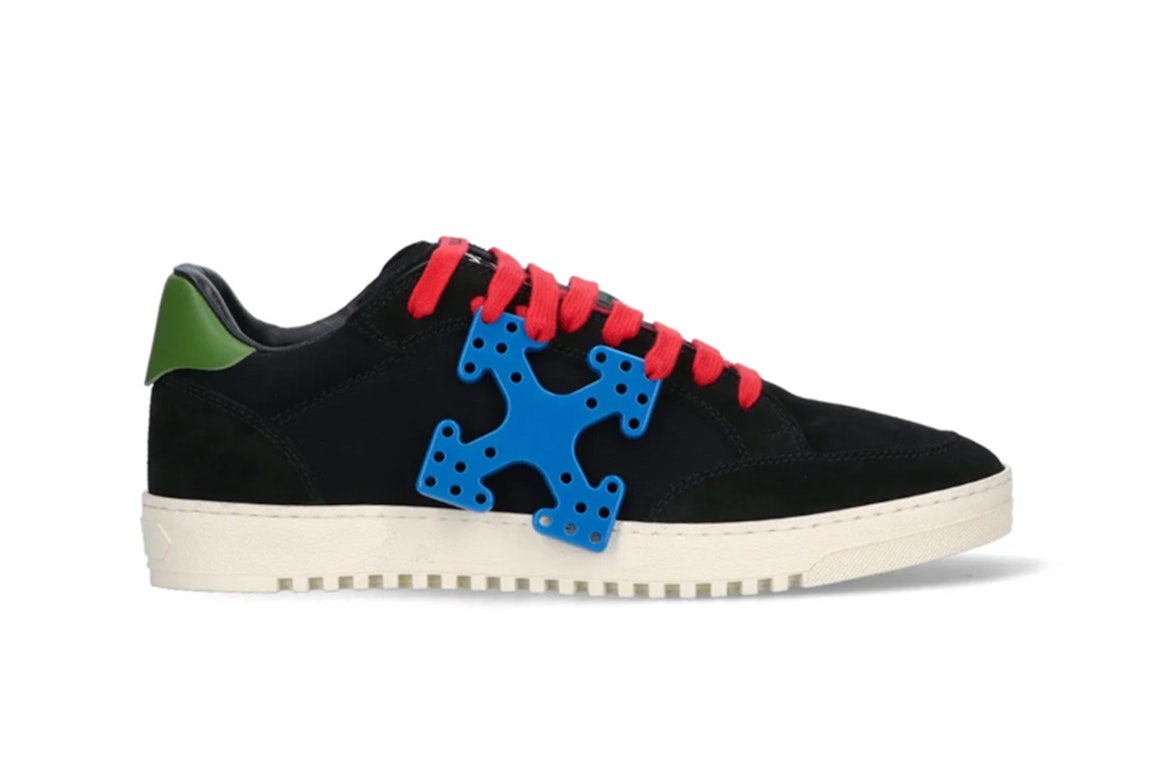 Pre-owned Off-white Vulcanized 5.0 Low Top Arrows Hang Tag Black Blue Green Red In Black/blue/green