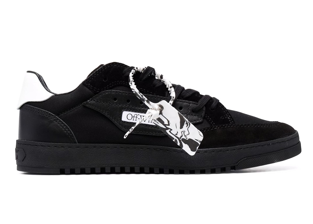 Pre-owned Off-white Vulcanized 5.0 Low Top Black Black White In Black/black/white