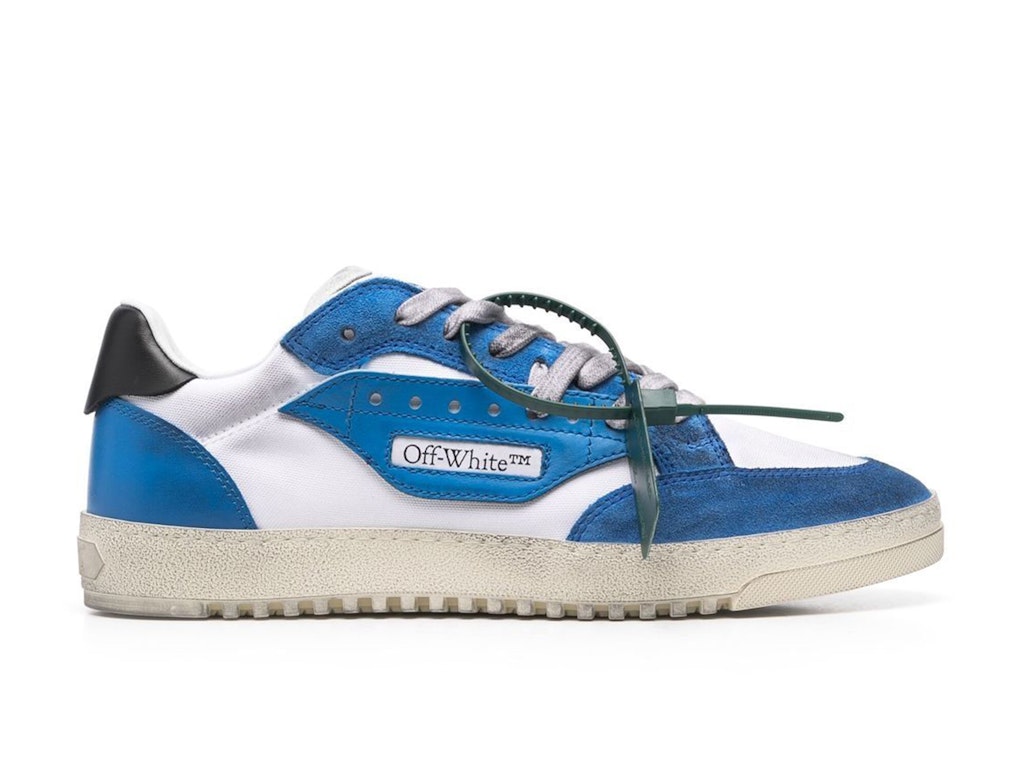 Pre-owned Off-white Vulcanized 5.0 Low Top Cloud White Royal Blue In Cloud White/royal Blue