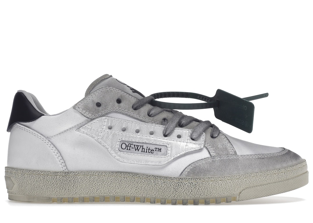 Pre-owned Off-white Vulcanized 5.0 Low Top Distressed White White In White/white