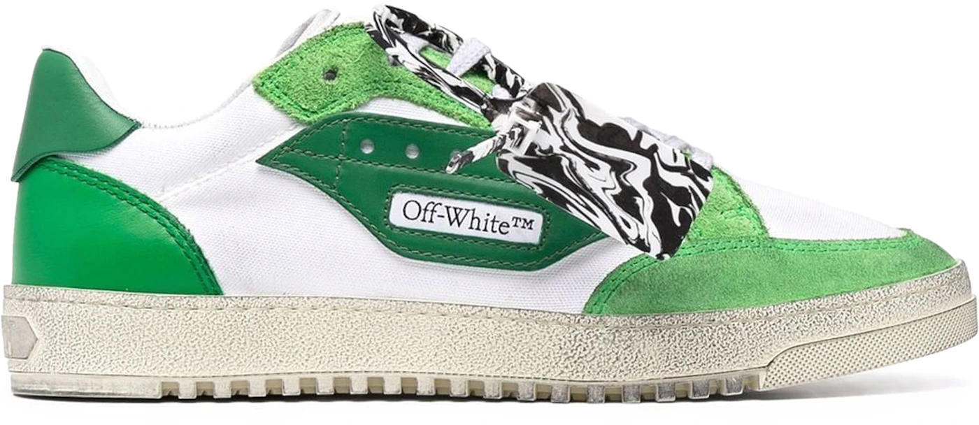 Off-White Virgil Abloh High Vulcanized Sneakers Green Sz 40