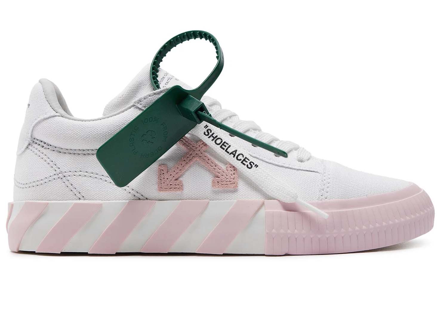 OFF-WHITE Vulcanized Canvas Low White Pink (Women's 