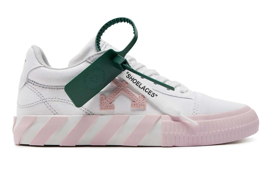Pre-owned Off-white Vulcanized Canvas Low White Pink (women's) In White/pink