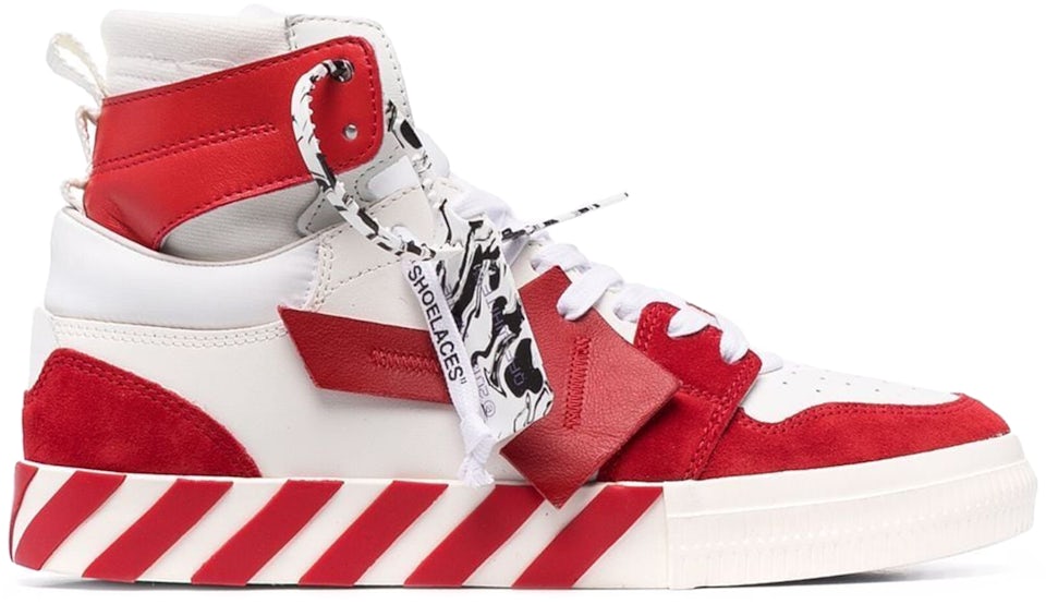 mangfoldighed Automatisk dynasti OFF-WHITE Vulcanized Hi Top White Red Men's - OMIA225F21LEA0010125 - US