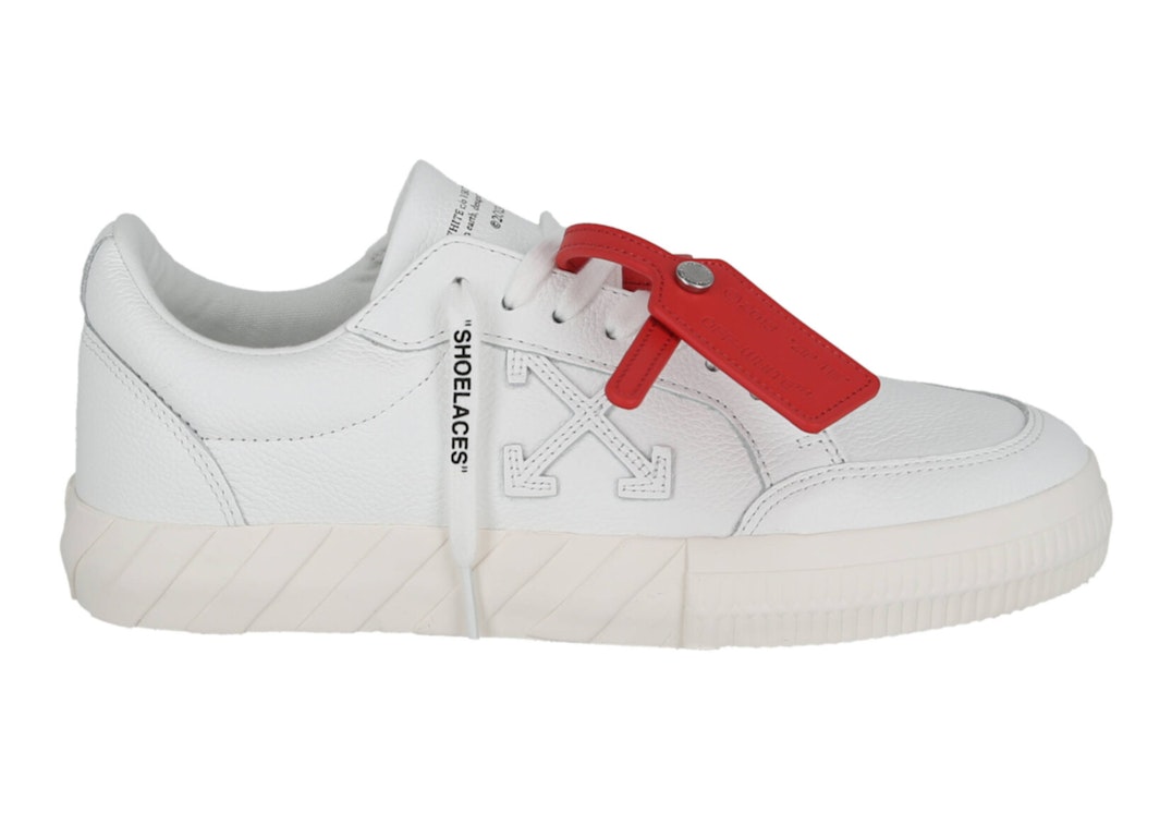 Pre-owned Off-white Vulcanized Leather Low-top Sneaker White In White/white