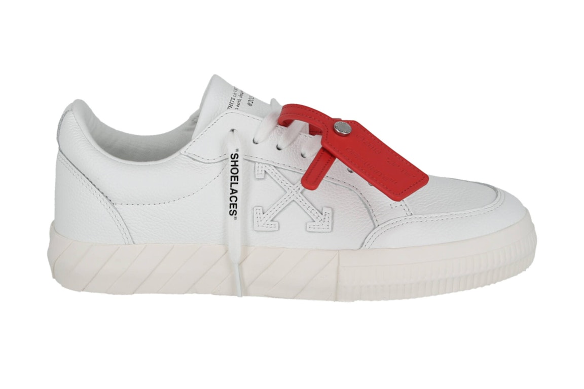 Pre-owned Off-white Vulcanized Leather Low-top Sneaker White In White/white