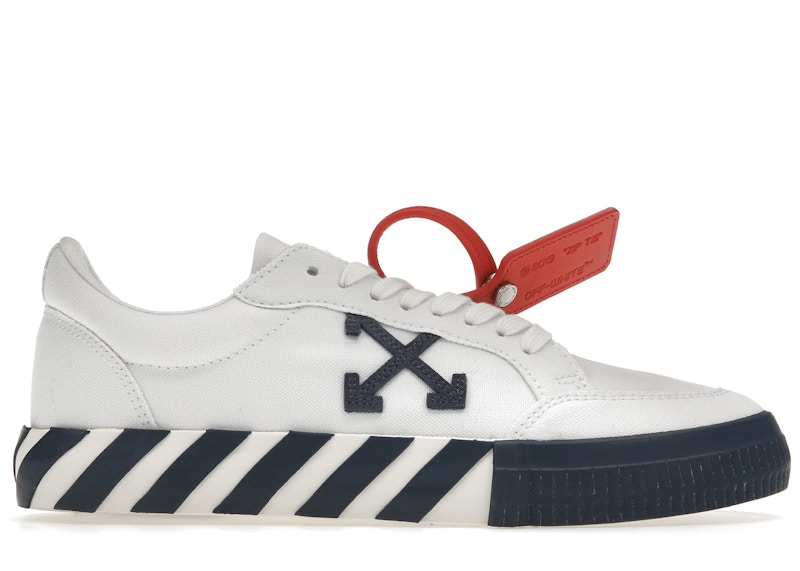 OFF-WHITE Vulcanized Low White Blue Canvas メンズ