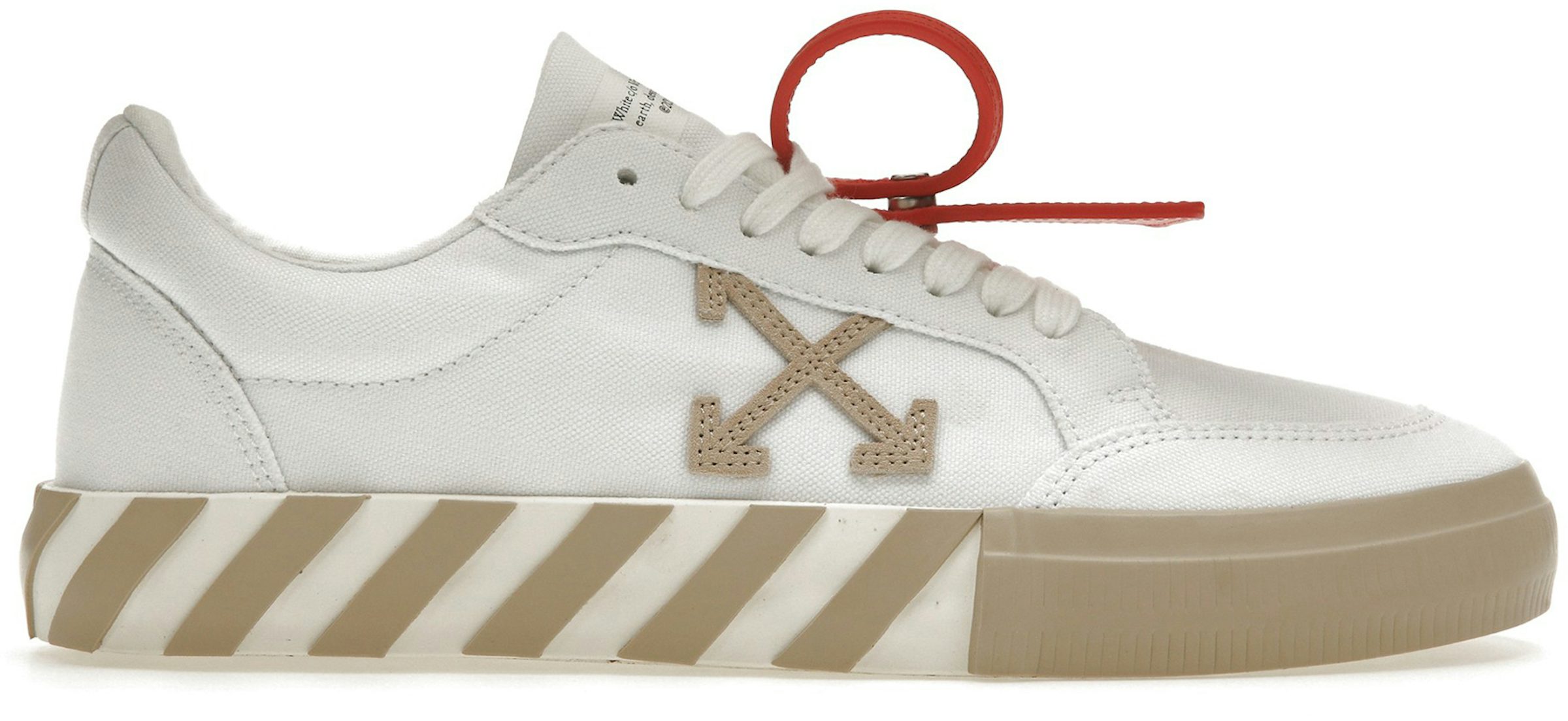 Off-White c/o Virgil Abloh Low Vulcanized Canvas Sneaker in White