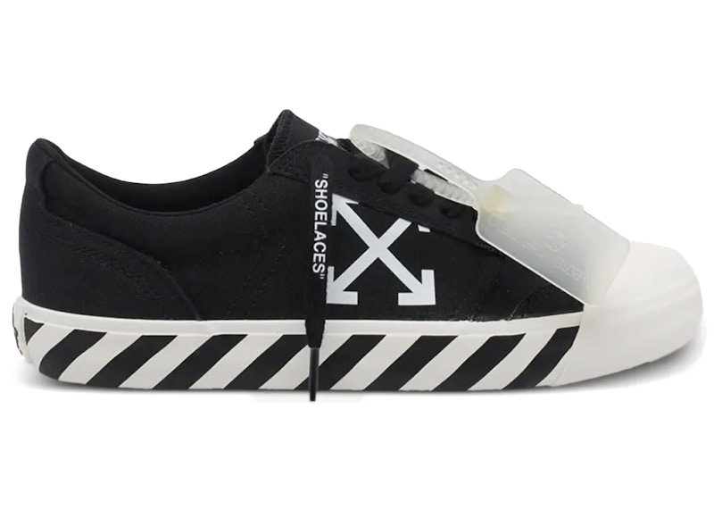 Men's Off OFF Vulcanized Undercut Sneakers in Black/White