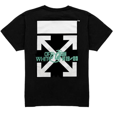 OFF-WHITE Waterfall T-Shirt Black/Multicolor Men's - FW19 - GB