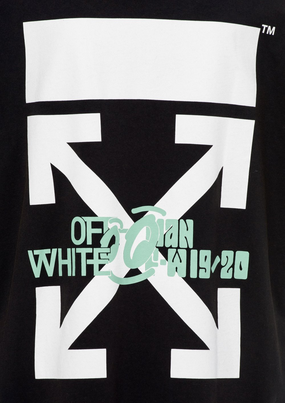 OFF-WHITE Waterfall T-Shirt Black/Multicolor Men's - FW19 - GB