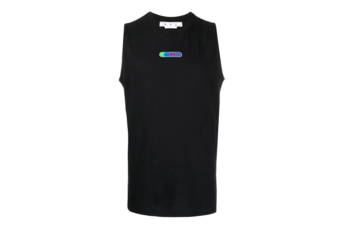 Pre-owned Off-white Weed Arrows Sleeveless T-shirt Black/multi