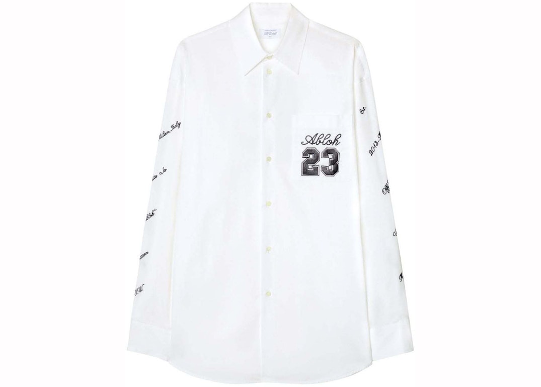 Pre-owned Off-white White Embroidered Shirt White