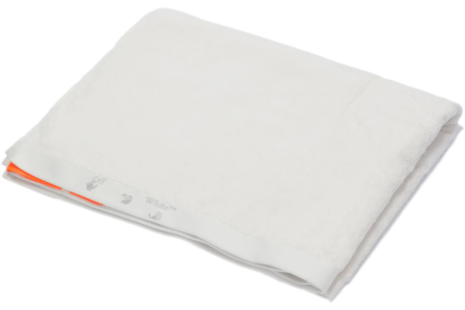 Off-White White Shower Towel With Logo