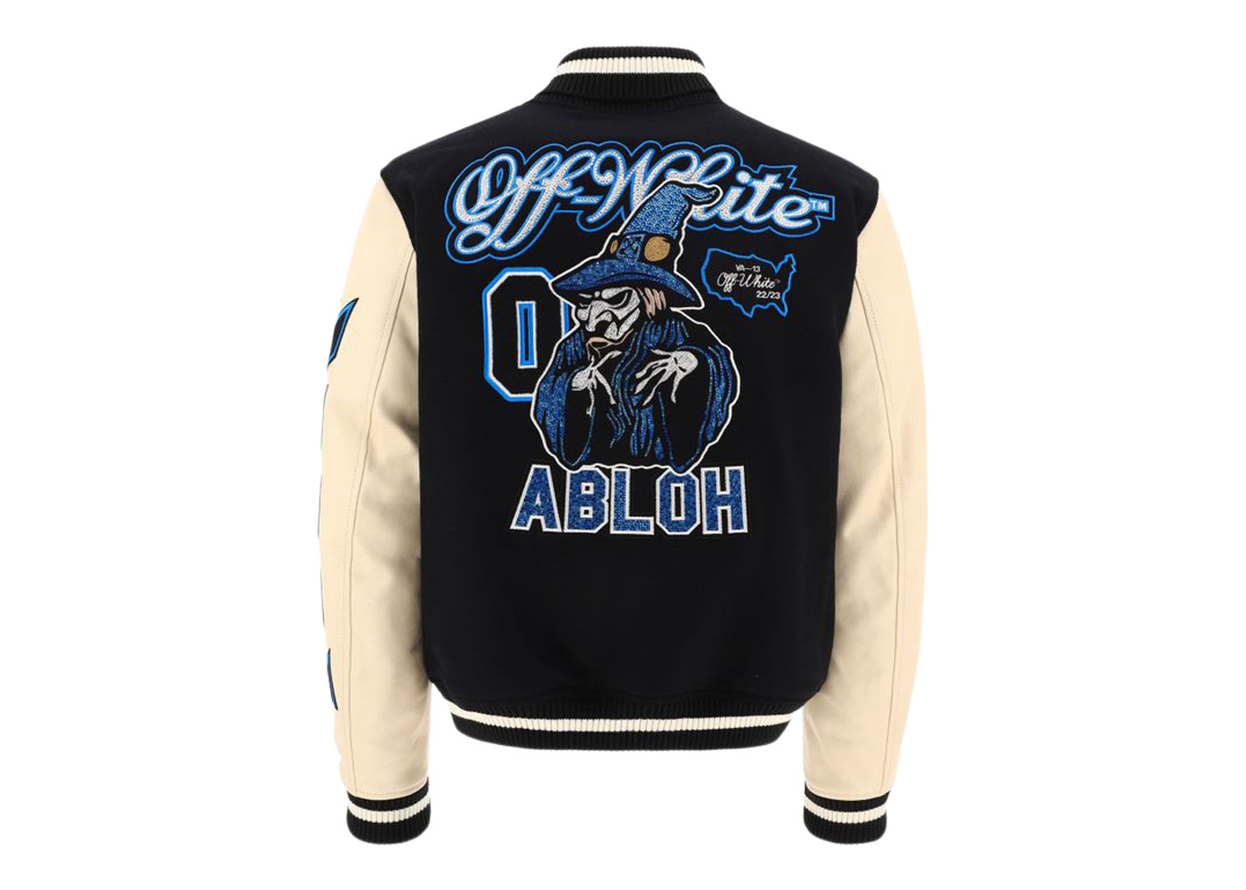OFF-WHITE - Ow Patch Leather Jacket