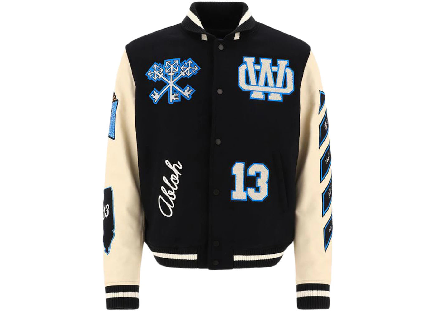 Veste Varsity Varsity Logo Patch OFF-WHITE Witch Noir/Paon Homme
