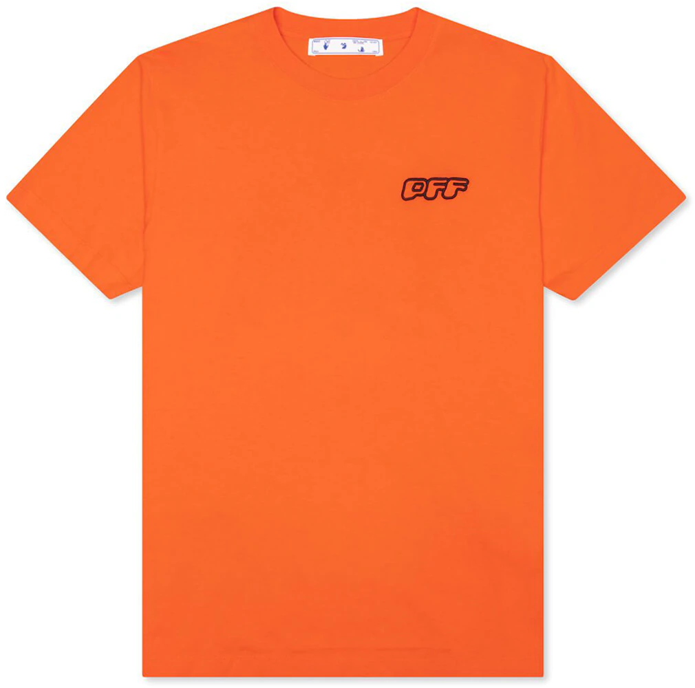 OFF-WHITE Wizard Flyer Print Slim Fit T-Shirt Orange Black Men's - FW21 ...