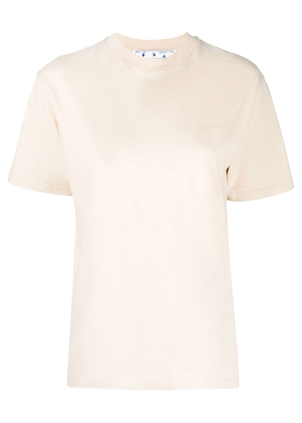 OFF-WHITE Womens Diag-Stripe T-Shirt Beige