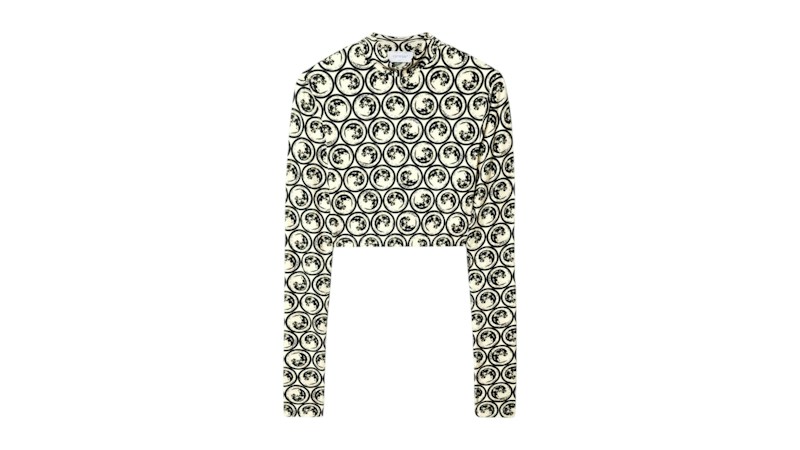 OFF-WHITE Women's Moon Sec Skin Turtle Crop Top Geometric